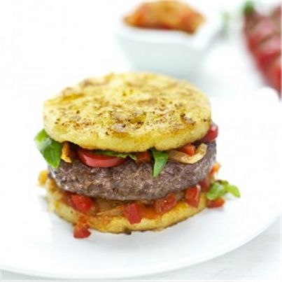 Burger à la Polenta et au Basilic