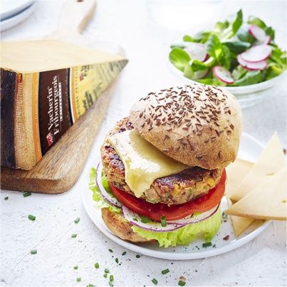 Burger Végétarien Steak de Légumes au Vacherin Fribourgeois AOP