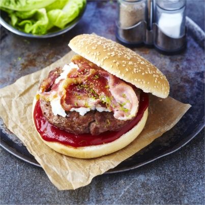 Burgers d'Agneau Bio au Chèvre et au Bacon