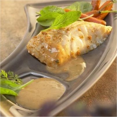 Dos de Cabillaud à la crème de Maroilles