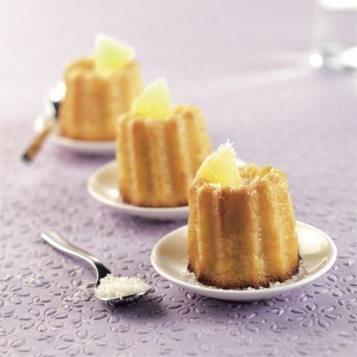Cannelés ananas et noix de coco