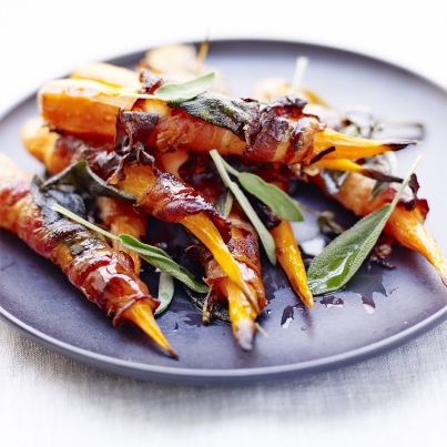 Carottes au lard et sauge façon cannelloni