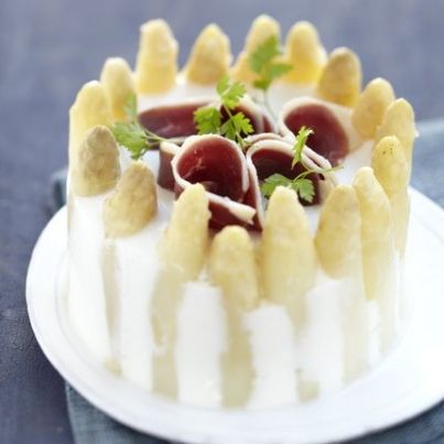 Charlotte d'Asperges des Sables des Landes au magret fumé