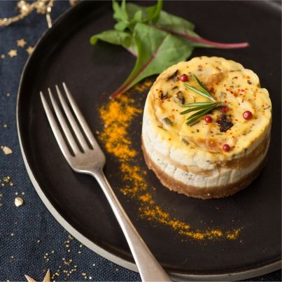 Cheesecake de Chapon et Mélange Forestier