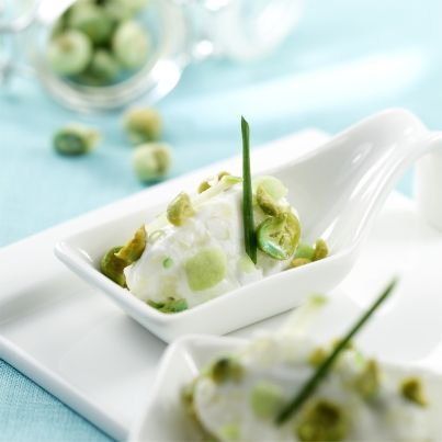 Chèvre frais, Pomme et Croustillant Wasabi