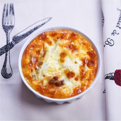 Clafoutis courgette à la Fourme d'Ambert AOP