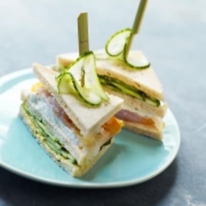 Club sandwich concombre, mozzarella et haddock