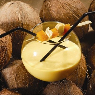 Cocktail en duo, Mangue Passion, Coco et Guimauve
