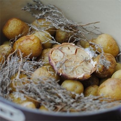Cocotte de primeurs de Noirmoutier au sel gris