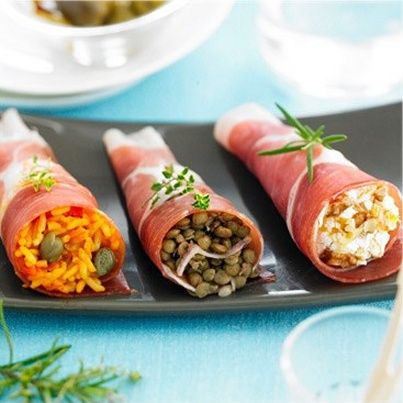 Cornets de jambon Serrano Consorcio en tapas