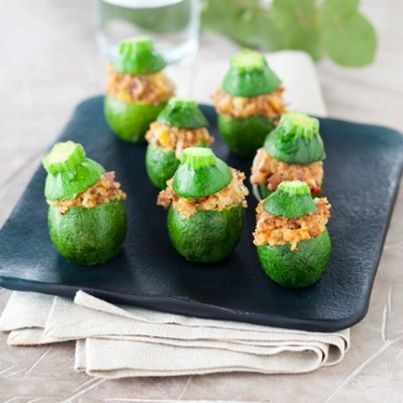 Courgettes farcies au haché d'agneau