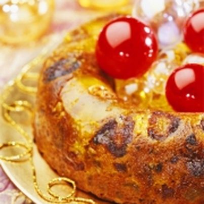 Couronne de Noël aux fruits secs et confits