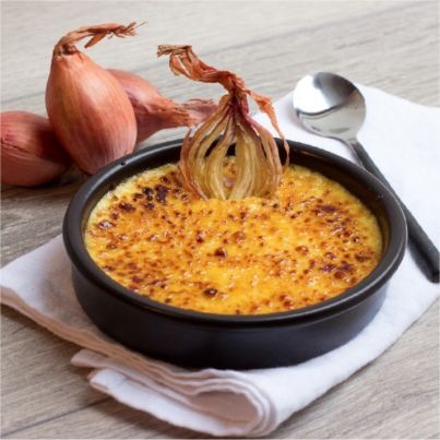 Crème brûlée à l'échalote traditionnelle