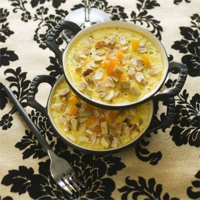 Crème Brûlée au Foie Gras, Abricot Sec et Amande