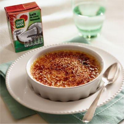 Crème brûlée au lait de coco