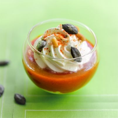 Crème de Tomate et Ricotta en Verrine