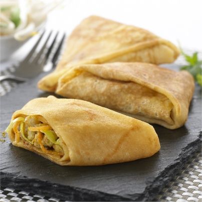 Crêpes façon Samoussas de Poulet