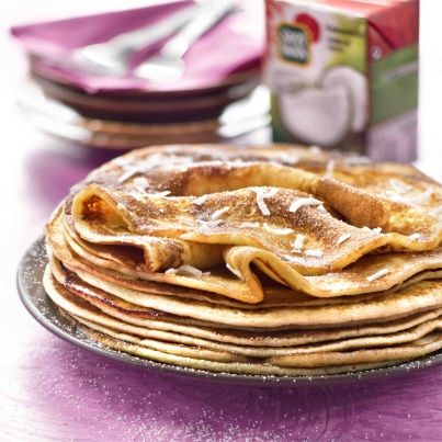 Crêpes soufflées au lait de coco