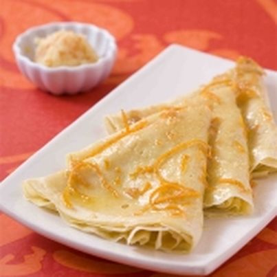 Crêpes suzettes à la Fruitée Intense Pamplemousse Bonne Maman