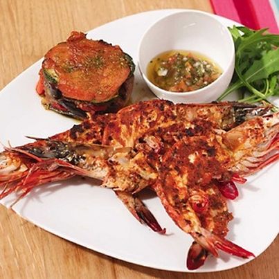 Grillades de crevettes sauvages marinées à la provençale
