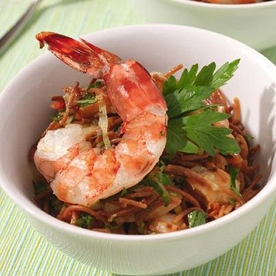 Méli-mélo de crevettes sauvages et vermicelles aux milles parfums