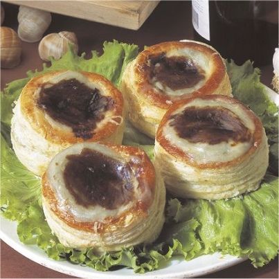 Croustades d'escargots au Morbier