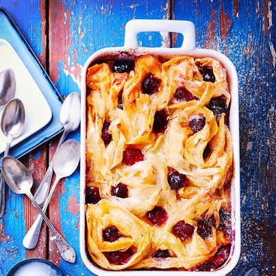 Crouti-fondant aux fruits rouges