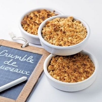 Crumble de maquereaux à la moutarde de Meaux™ Pommery™, miettes de parmesan vieux