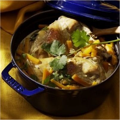 Curry de lapin aux carottes à l'orange
