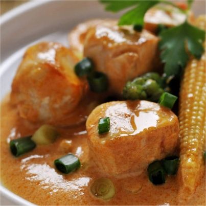 Curry rouge de lapin façon thaï