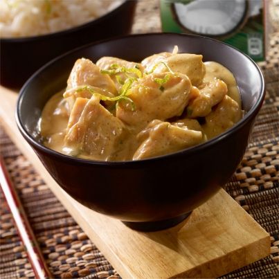 Poulet curry au lait de coco