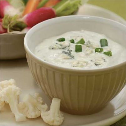Dips de légumes bio, sauce au Bleu d'Auvergne