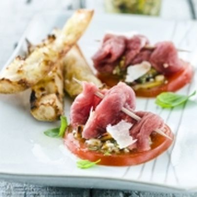 Duo de carpaccio d'agneau
