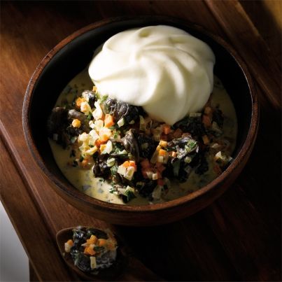 Escargots au Neufchâtel et la Fausse Purée