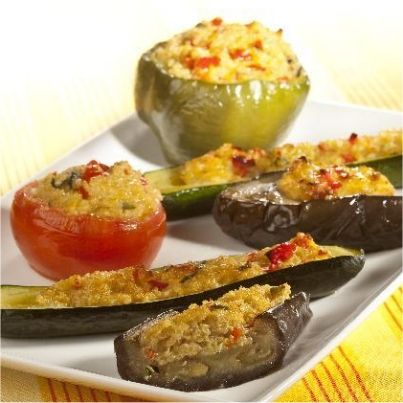 Farcis au Comté et quinoa