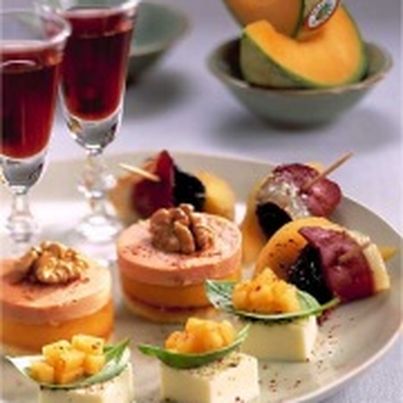 Bouchées de Melon du Quercy à la mozzarella