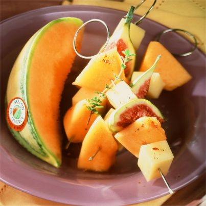 Brochettes au Melon du Quercy