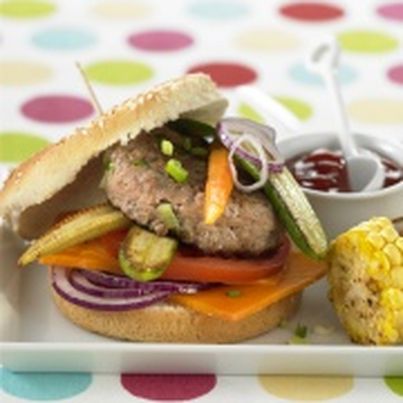 Burger de Veau de la Pentecôte aux petits légumes
