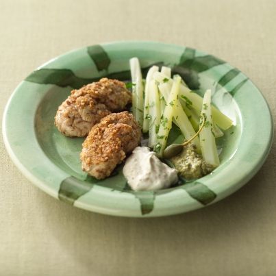 Cervelle d'agneau panée aux noisettes