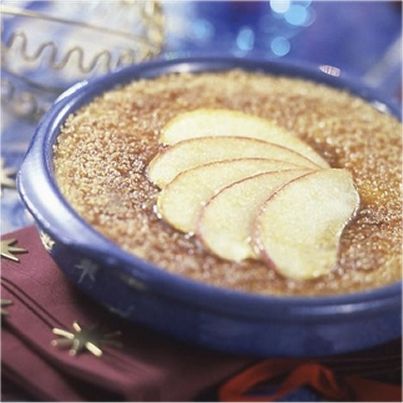 Crème brûlée aux pommes