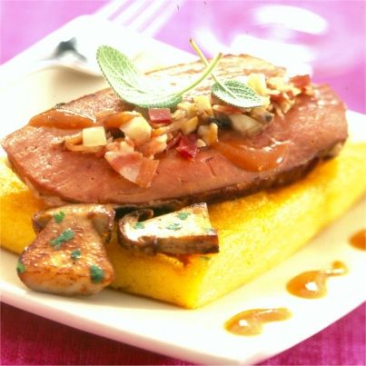 Foie de veau à la polenta