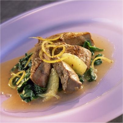 Foie de veau au miel et au citron