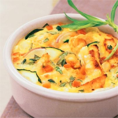 Gratin de poulet aux légumes de saison