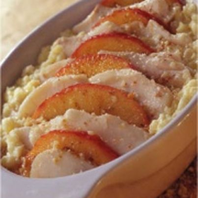 Gratin de lieu noir aux 2 pommes et aux noisettes