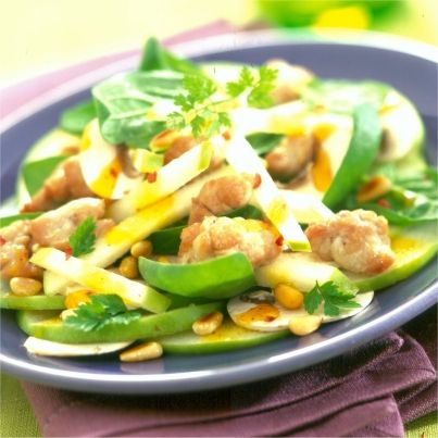 Grillons de ris d'agneau en salade