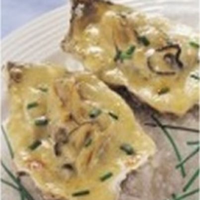 Huîtres gratinées au beurre blanc