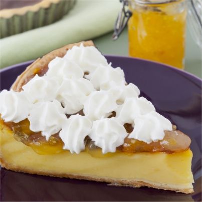 Fiadone revisité, confiture de citron et chantilly de brocciu
