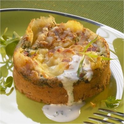 Flamiche sans croûte, Andouilles au Maroilles