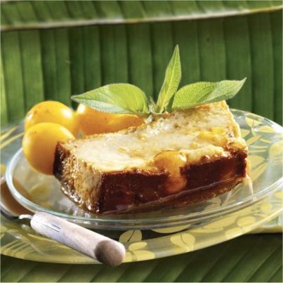 Flan Créole aux Mirabelles de Lorraine et à la Noix de Coco