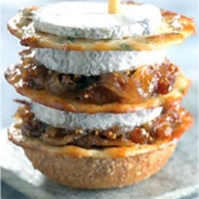 Mille-feuilles de Sainte-Maure de Touraine craquant aux figues